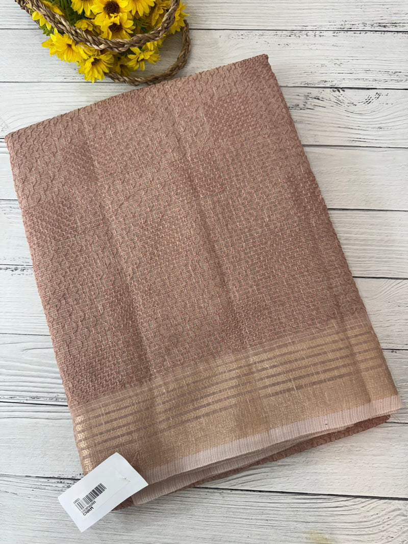 NetKota thread work saree MS2287- DuskyPeach