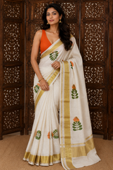 Kerala cotton saree - MS920(1)