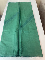 Supernet saree with crochet work and lace border MCJ5433 (V shape Crochet)