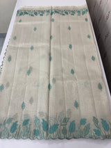 Tissue silk saree with applique work  MSH105