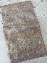 Premium Crush Organza saree with thread work- MCW863 Lilac