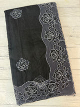 NetKota Applique work saree  MSH110- Black
