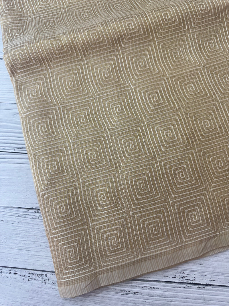 Tissue silk saree MTTS66- LightGolden
