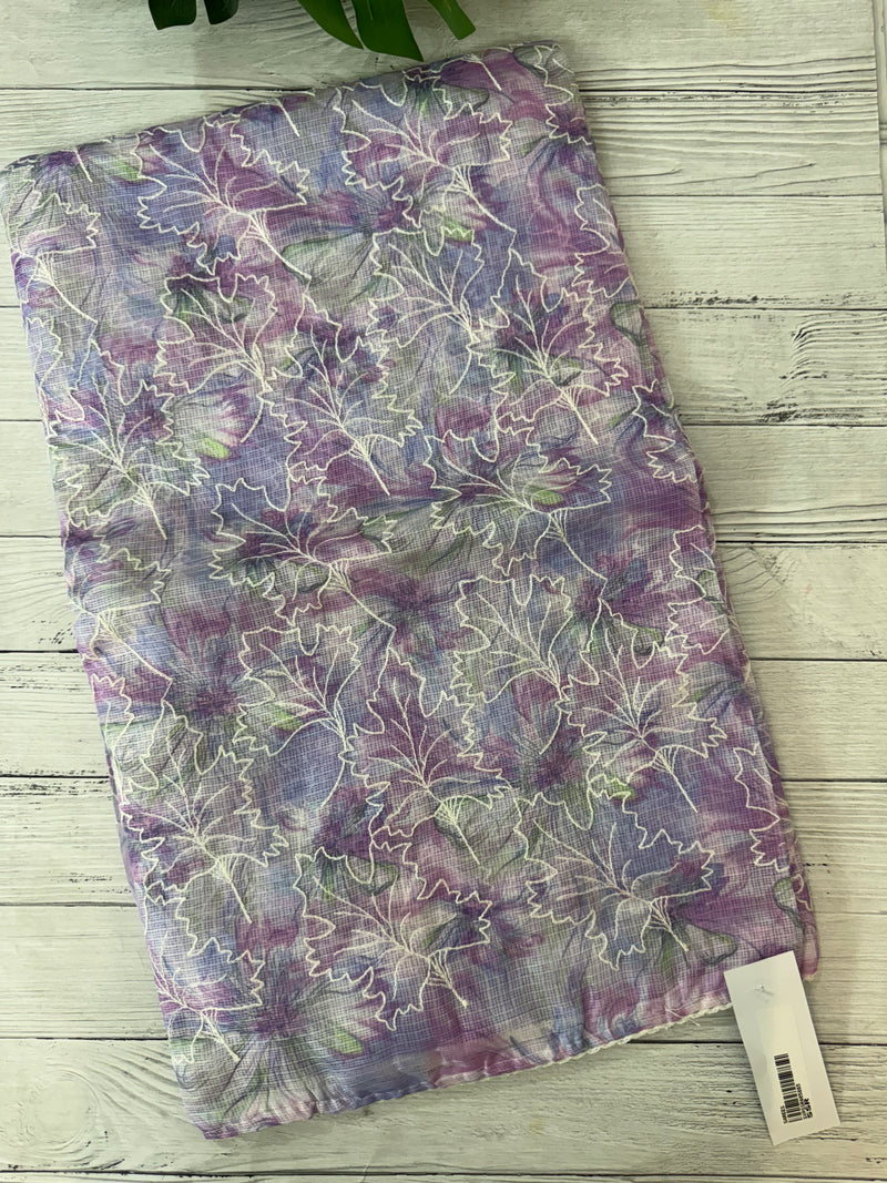 Soft kota checks saree with embroidery SVPSSR