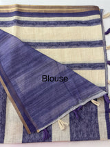 Digital printed semi Linen Saree MLS615- 25