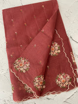 Kota checks saree with embroidery MS7645