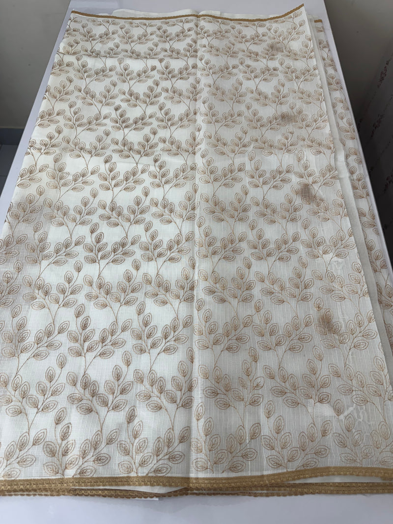 Kota cotton embriodery saree MS1490