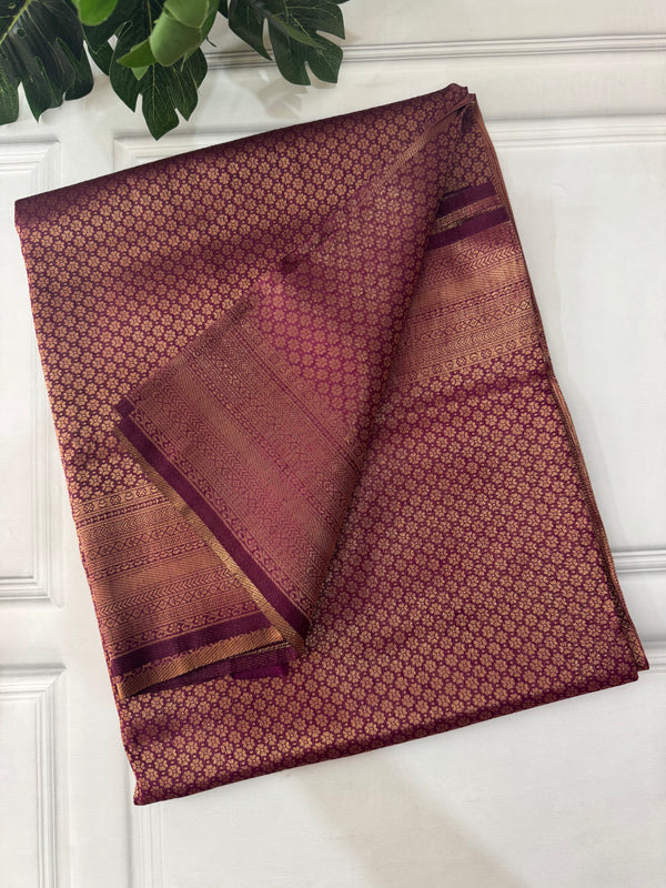 Banarasi soft silk saree MKSS1552 Wine