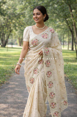 Premium Soft kota silk saree with embroidery MSS678