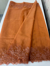 Soft Organza saree with embroidery borders - MSH299