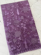 Soft organza saree with applique and thread work - MSH956 (2) Purple