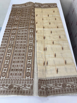 Semi raw silk saree with thread work  MSJ533