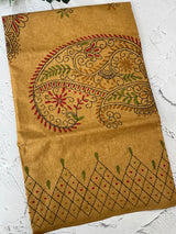 Kanta Handstitched Blended tussar silk saree MS15831