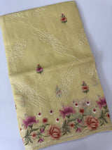 Silky kota embroidery saree MSK4331