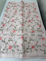 Silky kota saree with embriodery MS16426 PastelPink