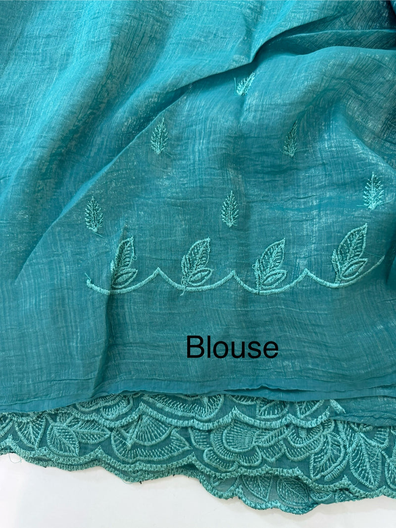 Designer crush jimmi choo saree SRVNNEE4 Teal