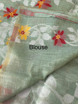 Jamdani silk Cotton Saree with thread work  MSJ787