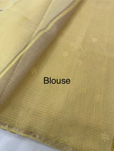Soft Tissue kota embroidery saree MSK4660 Yellow