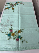 Kota saree with Digital Floral Print with Sequin Embellishment MS14953 PastelBlue
