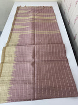 Blended soft tussar silk saree MS1587 DuskyOnion