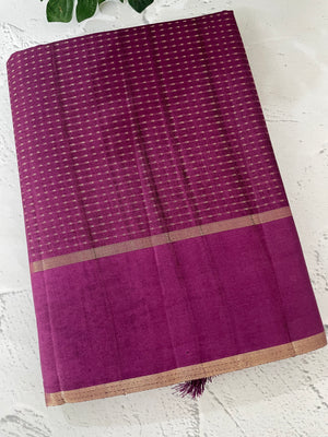 Tussar mix Semi silk saree with small zari weaving MSS8925