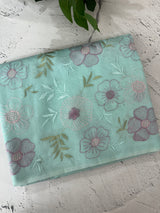 Mul chanderi saree with embroidery - MS14899 PastelBlue