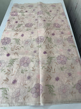 Mul chanderi saree with embroidery - MS14899 PalePeach