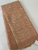 Tissue Silk embriodery saree MS49888