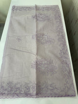Moonga checks saree with Net Applique borders  MSH157 Lavender