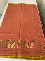 Cotton silk Saree with embroidery MSJ7666