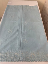 Mul chanderi saree with applique borders MSH112 PowderBlue