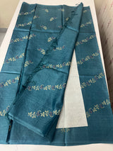 Pure desi tussar silk saree with embroidery- MTSS659