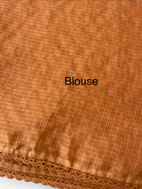 Soft kota checks saree with embroidery - MS7695 DustyOrange