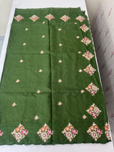 Silky kota saree with embriodery MS9087