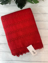 NetKota Hakoba saree with lace border MS6713 RED
