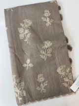 Silky kota embroidery saree 
MSK890 NudeBrown