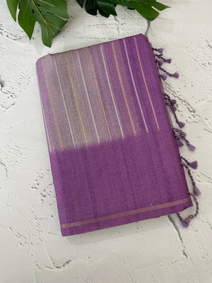 Multi color Semi soft silk saree with borders MSS590
