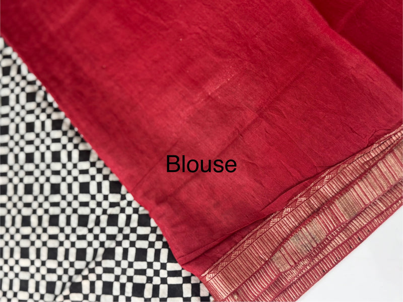 Semi chanderi saree  MCSC675