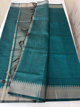 Semi silk sarees with temple border  MTS890