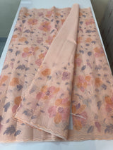 Soft Kota saree with prints and embroidery MSH154- Peach