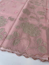 NetKota saree with tissue applique work MS15146 - PastelPink