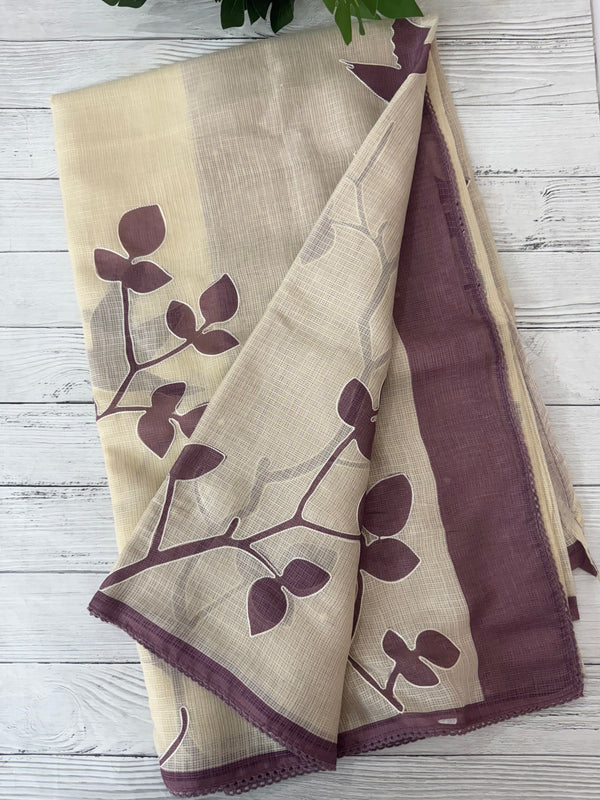 Pure Soft kota silk saree with digital prints  MS19065