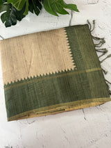 Semi silk saree with contrast borders MSS487