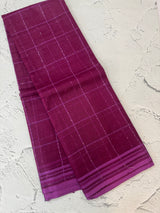 Soft organza saree with thread checks and sequence work MOS867(7)