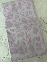 Moonga Kota checks saree with applique woek MMC457 - Lavender