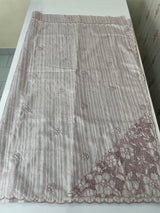 Semi silk saree with cutwork on pallu MSR908- Dusky Lavender