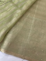 Tissue silk saree with foil work MSH214