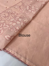 Silky kota applique work saree MSK15039