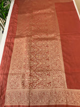 Blended tussar silk saree with Banarasi border FBTW3026