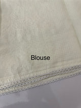 Premium Kota saree with chikankari inspired embroidery MS10303 Offwhite